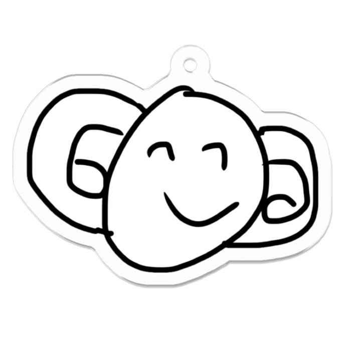 アクリルキーホルダー - 50 x 50 (mm)