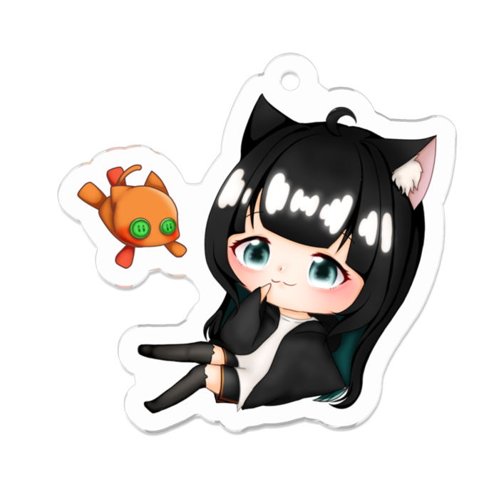 アクリルキーホルダー（コーティング） - 50 x 50 (mm)