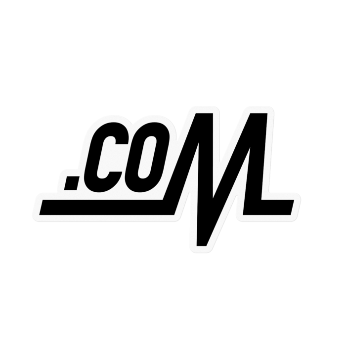 ドトコムステッカー（クリアロゴ） - 100 x 100 (mm)(1)