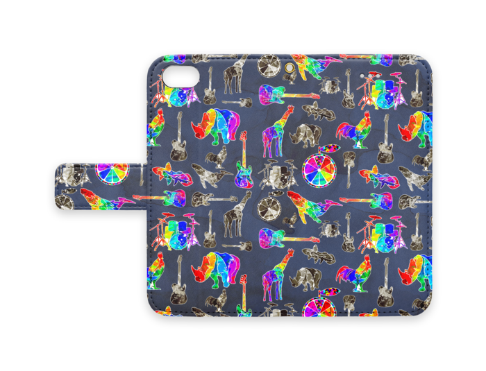 手帳型iPhoneケース - iPhone7 - ストラップ穴 あり