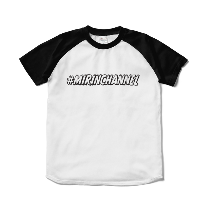ラグランTシャツ - S - ホワイト×ブラック