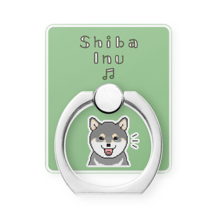 [グリーン] 柴犬スマホリング/[Green] Shiba Inu Phone Ring