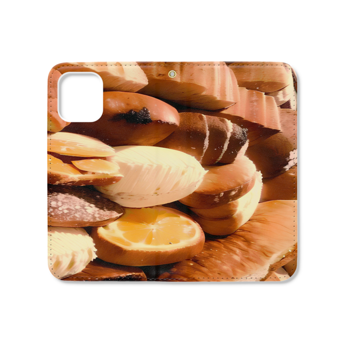 手帳型iPhoneケース（ベルトなし） - iPhone12 mini - ストラップ穴 あり