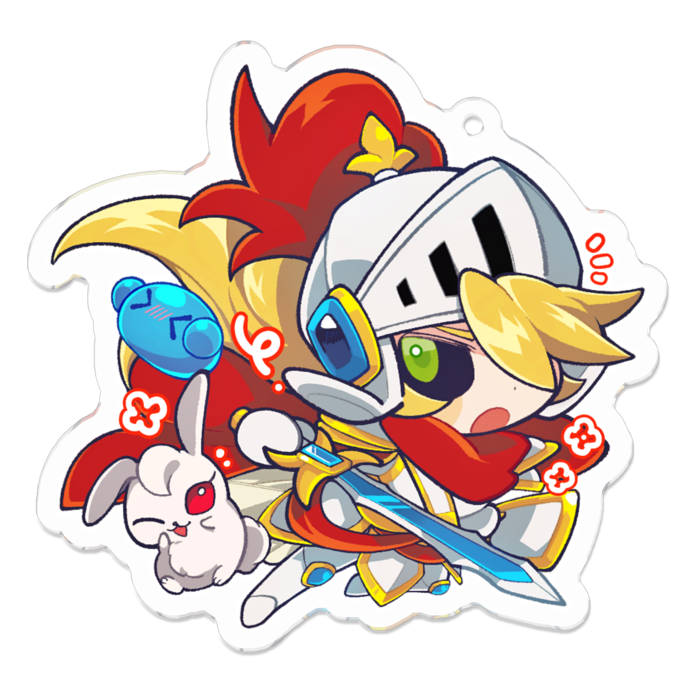 アクリルキーホルダー(コーティング) - 70 x 70 (mm)