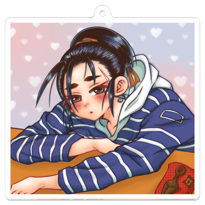 (中)アクリルキーホルダー - 70 x 70 (mm)