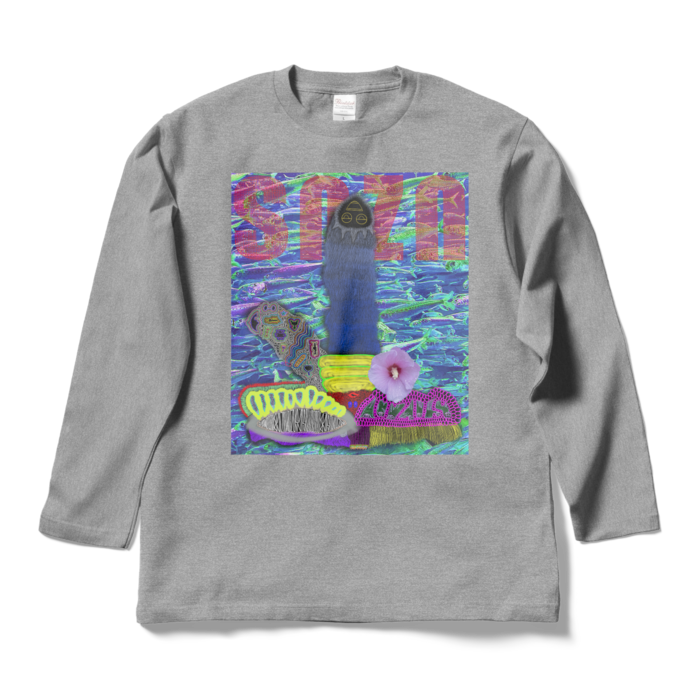 ロングスリーブTシャツ - L - 杢グレー