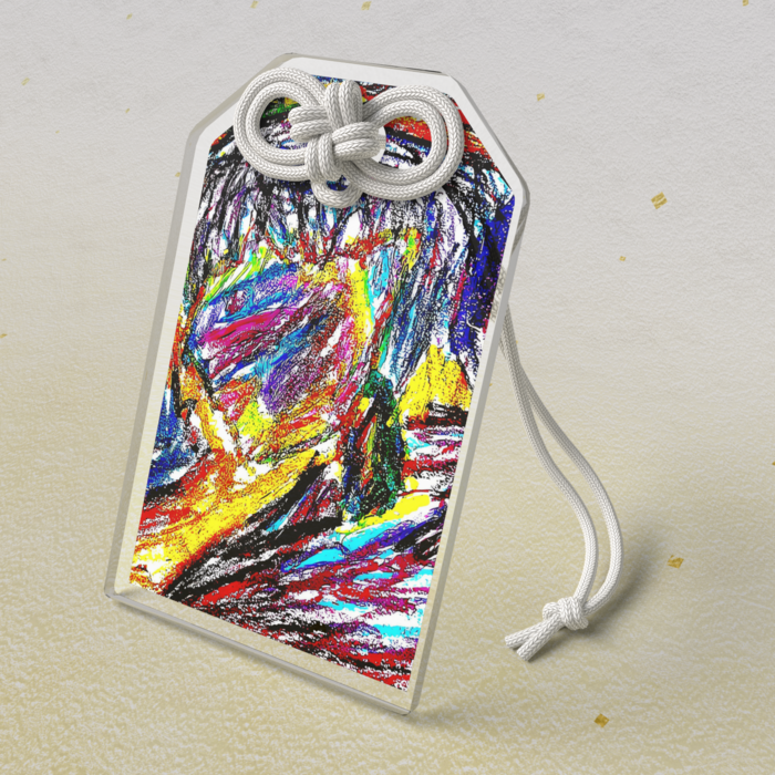 アクリルお守り - 50 × 80mm