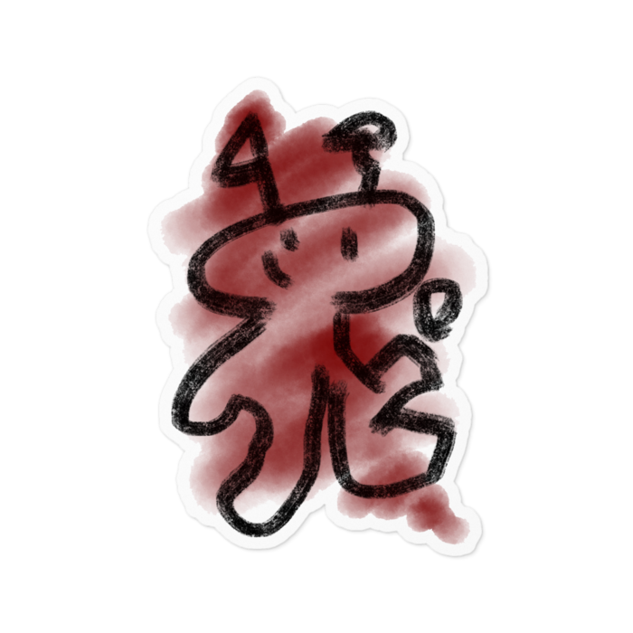 ステッカー - 100 x 100 (mm)