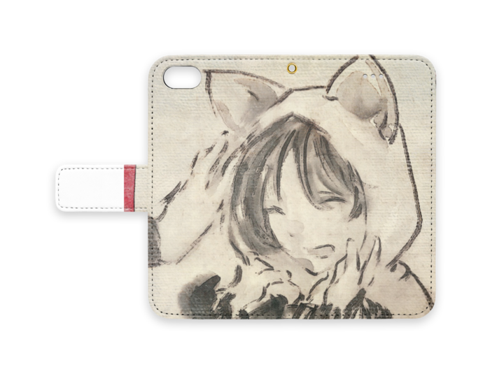 手帳型iPhoneケース - iPhone 8 / 7 - ストラップ穴 あり