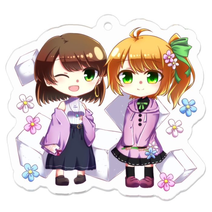 アクリルキーホルダー - 50 x 50 (mm)