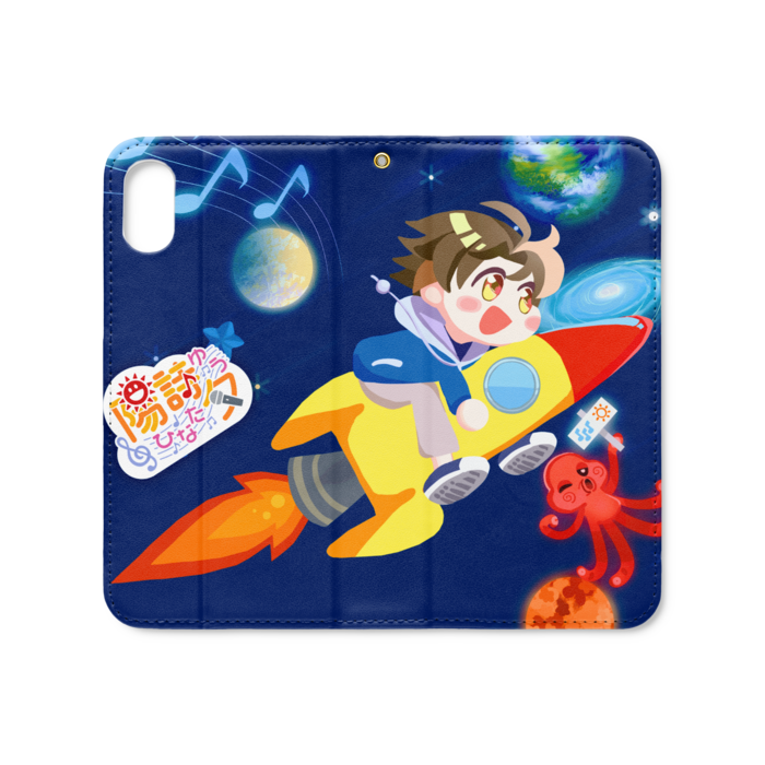 手帳型iPhoneケース（ベルトなし） - iPhone XS / X - ストラップ穴 あり