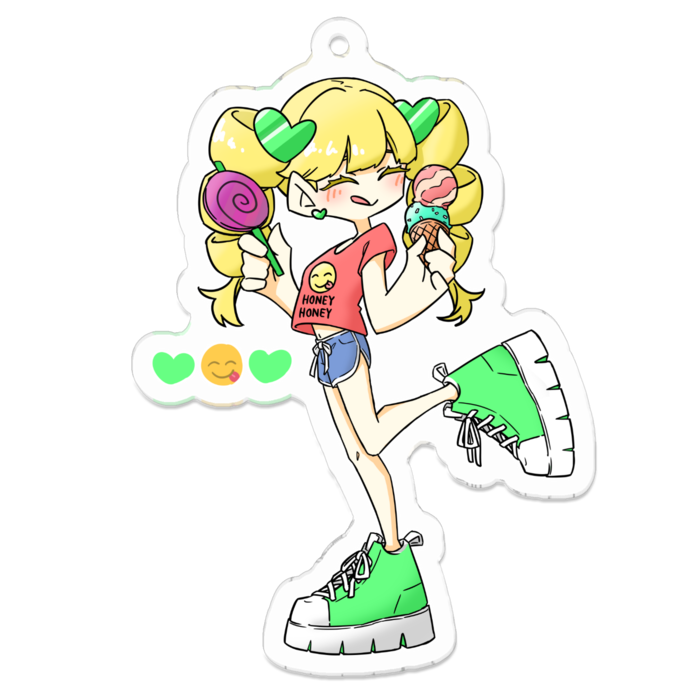 アクリルキーホルダー - 70 x 70 (mm)