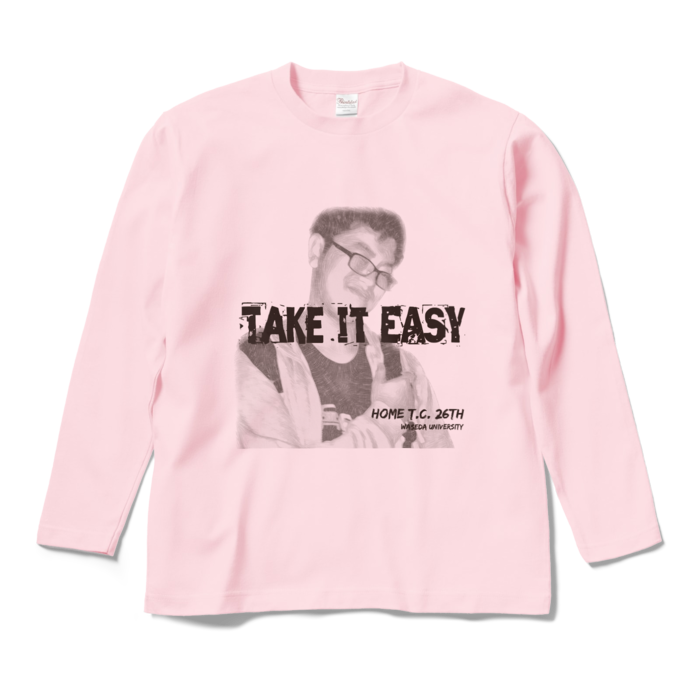 ロングスリーブTシャツ - M - ライトピンク