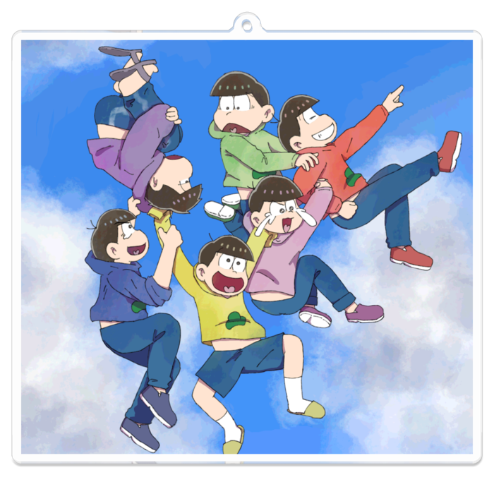 6つ子アクリルキーホルダー どんな時でも一緒 カナタのお店 Booth