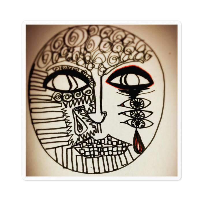 ステッカー - 100 x 100 (mm)