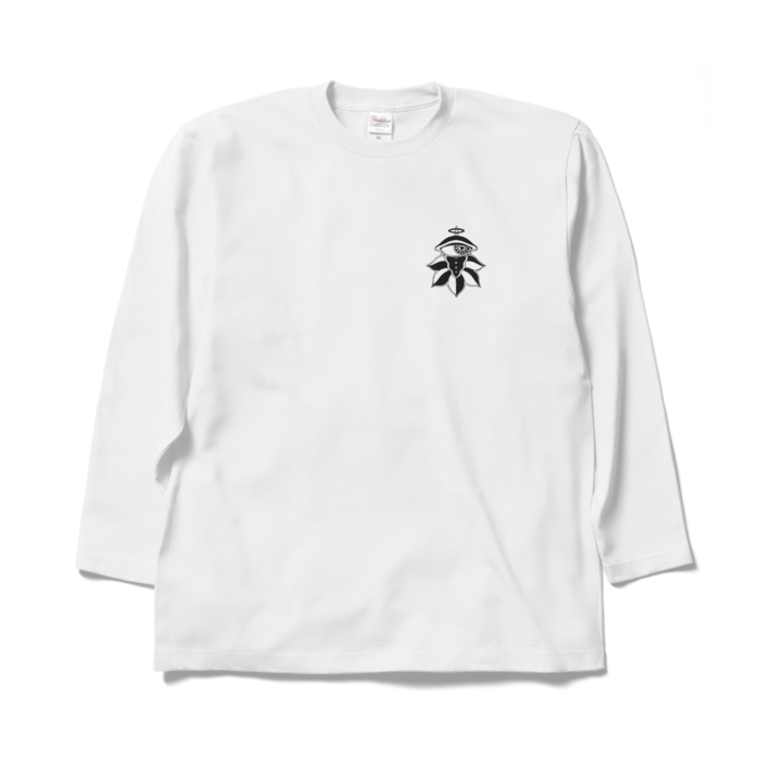 ロングスリーブTシャツ(文字色イエロー)  - XL - ホワイト