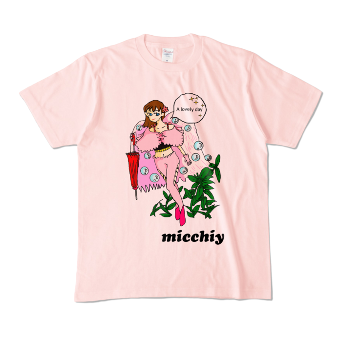 カラーTシャツ - M - ライトピンク