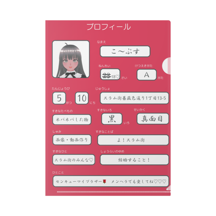 クリアファイル - A4