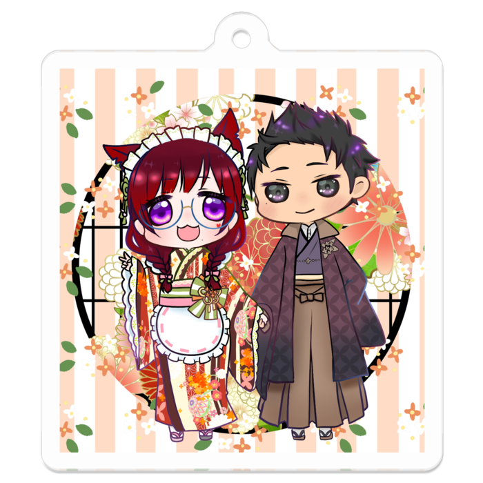 アクリルキーホルダー - 50 x 50 (mm)