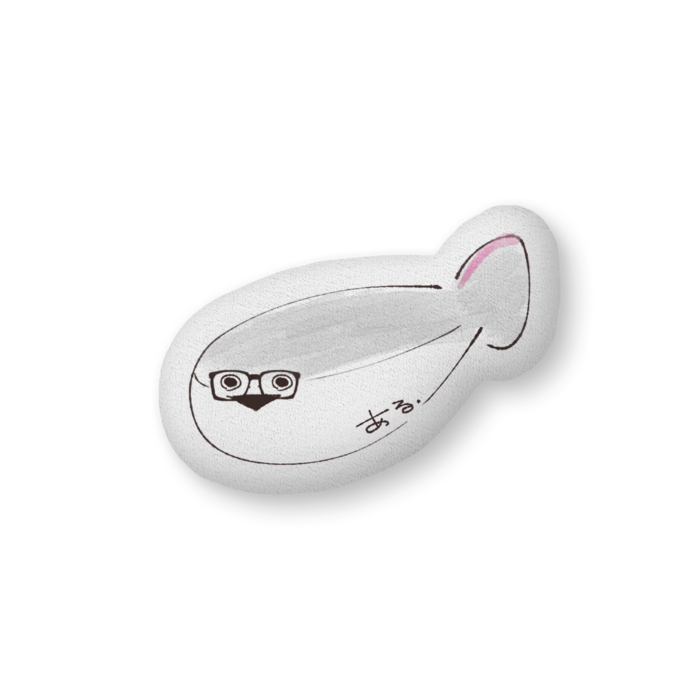 ふかふかクッション - 中(H36×W56cm) - 文字あり