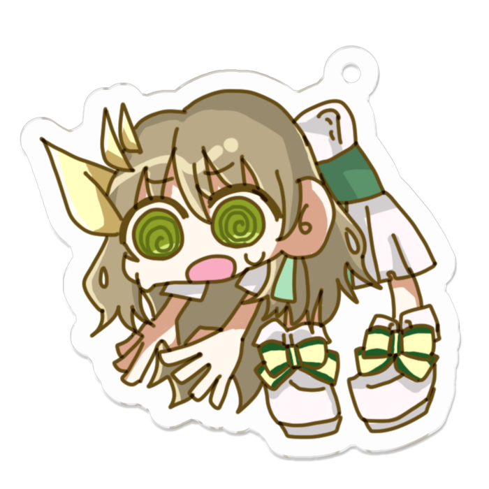 アクリルキーホルダー（コーティング） - 50 x 50 (mm)