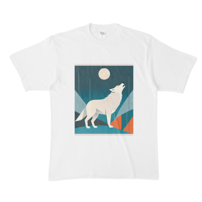 オオカミTシャツ - XL - 白