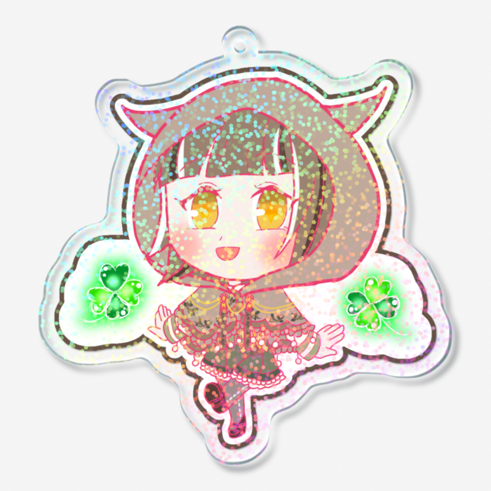 ホログラムアクリルキーホルダー - 70 × 70mm