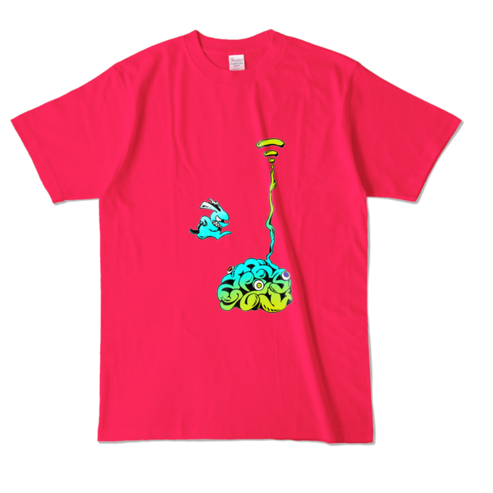 カラーTシャツ - L - ホットピンク (濃色)(5)