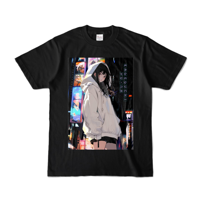 カラーTシャツ - S - ブラック (濃色)ゆうな