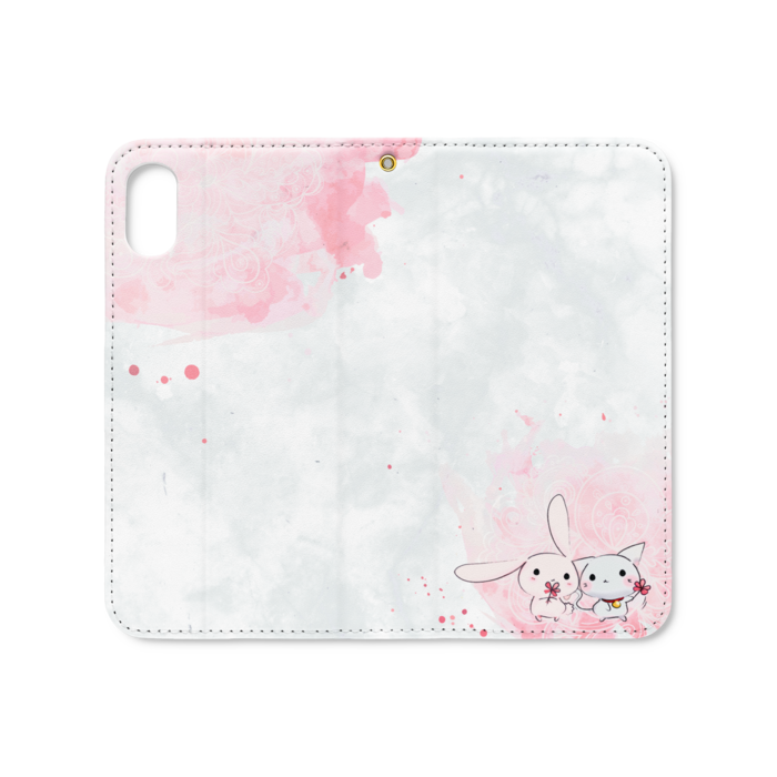 手帳型iPhoneケース（ベルトなし） - iPhone XS / X - ストラップ穴 あり