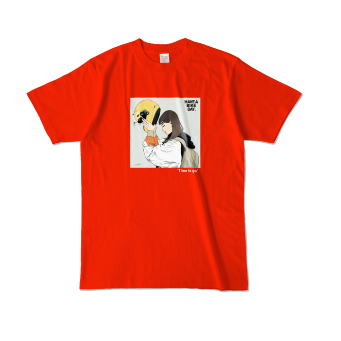 カラーTシャツ - L - レッド (濃色)