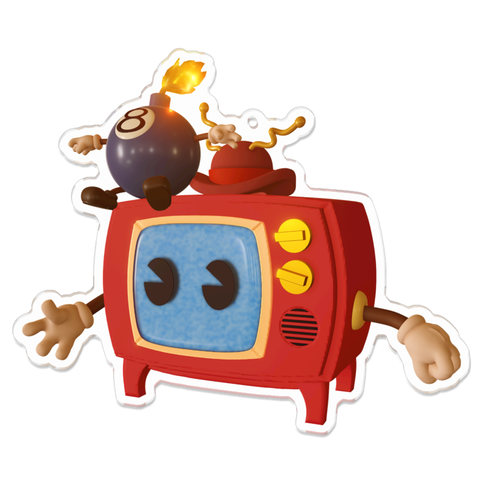 アクリルキーホルダー - 100 x 100 (mm)