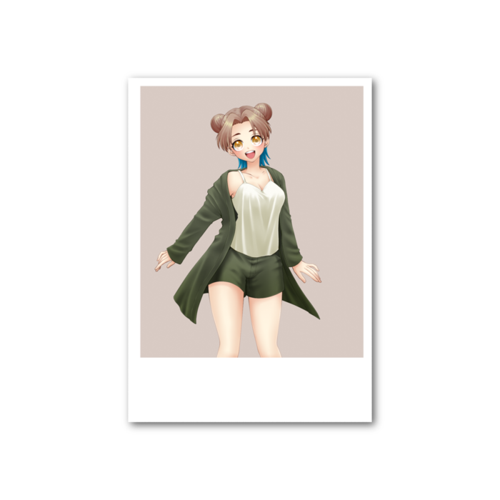 のこ チェキ風カード 笑いかけ