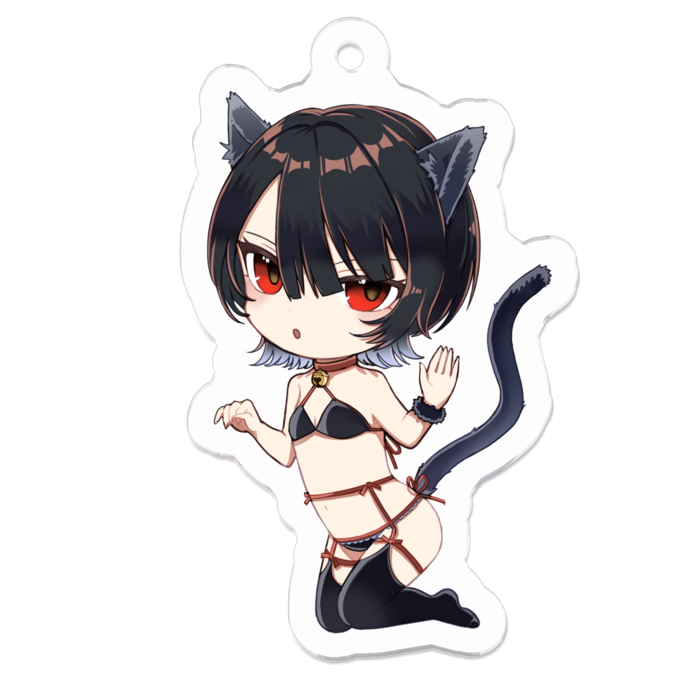 アクリルキーホルダー（コーティング） - 50 x 50 (mm)