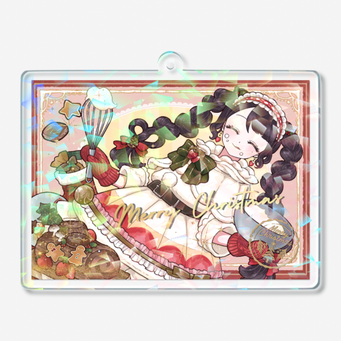 ホログラムアクリルキーホルダー - 70 × 70mm