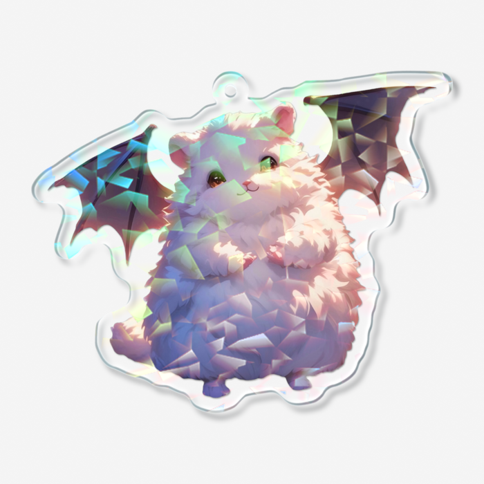 ホログラムアクリルキーホルダー - 70 × 70mm