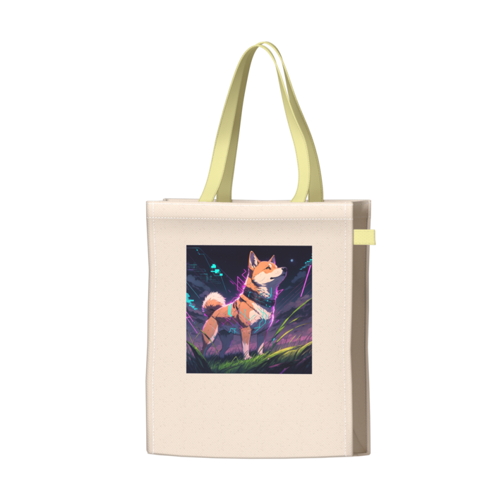 ツートンカラーバッグ - イエロー - W34 × H41 × D14cm