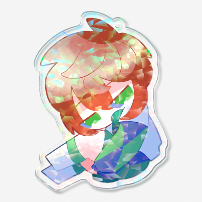ホログラムアクリルキーホルダー - 70 × 70mm