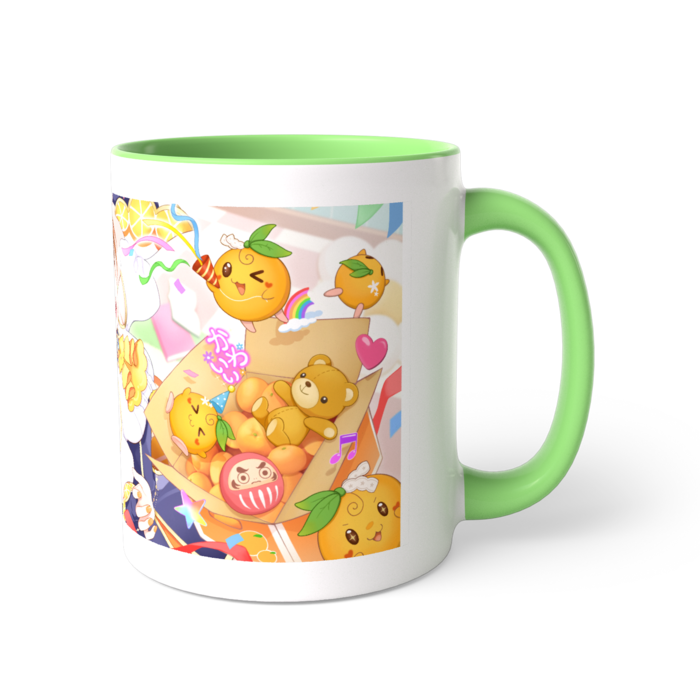 ツートンカラーマグカップ - 直径 8.2cm / 高さ 9.5cm