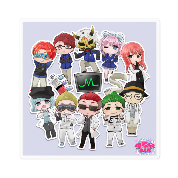 ステッカー - 100 x 100 (mm)