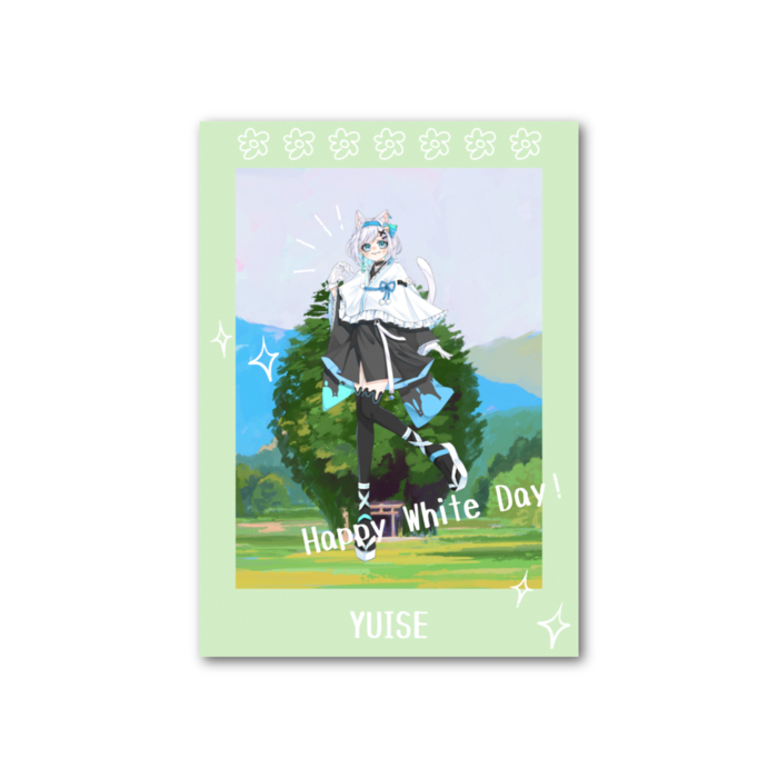 フォト風カード - 縦 - 片面