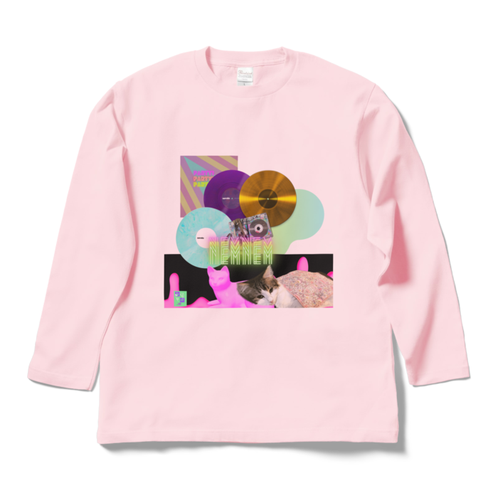 ロングスリーブTシャツ - L - ライトピンク