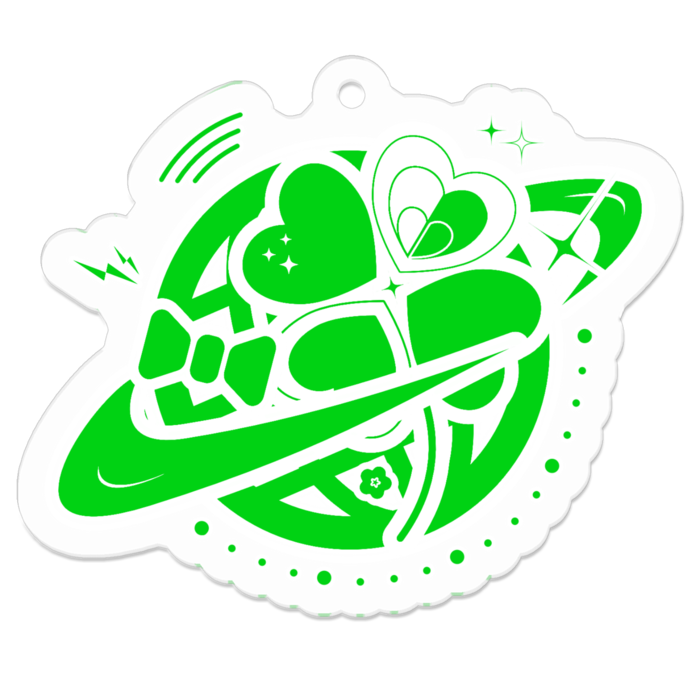 アクリルキーホルダー - 50 x 50 (mm)