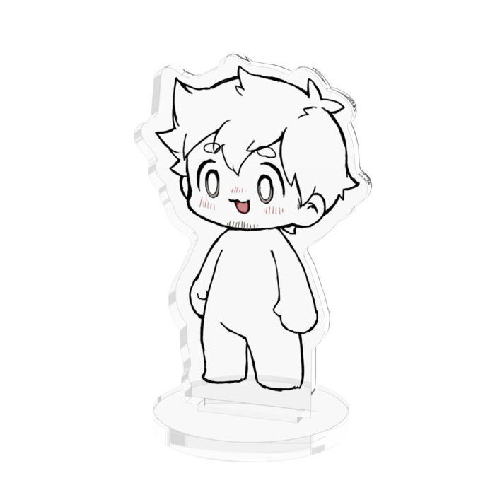 偏在するほがらかアクリルフィギュア - 50x50mm