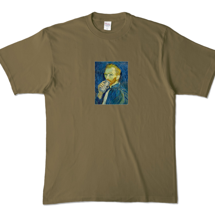 カラーTシャツ - XL - オリーブ (濃色)