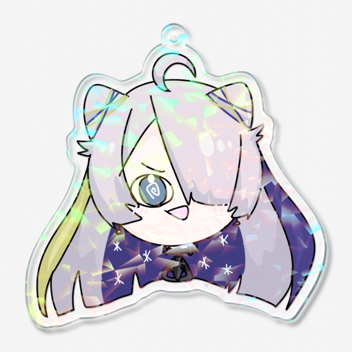 ホログラムアクリルキーホルダー - 70 × 70mm