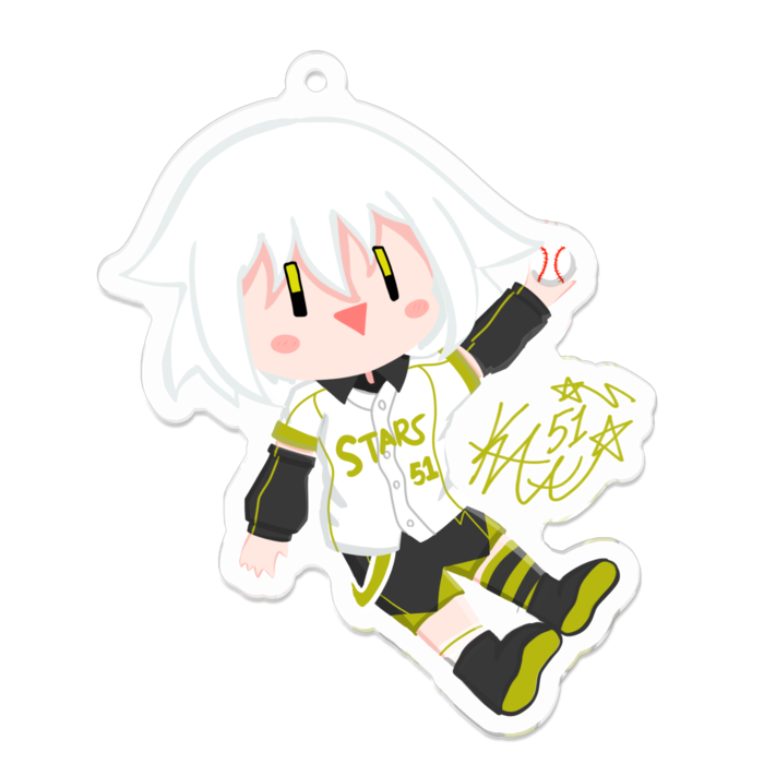 アクリルキーホルダー（コーティング） - 70 x 70 (mm)