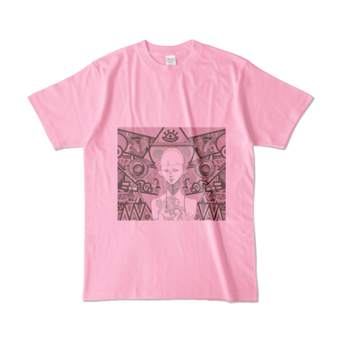 カラーTシャツ - L - ピーチ (淡色)