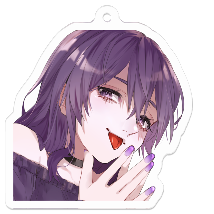 アクリルキーホルダー（コーティング） - 50 x 50 (mm)