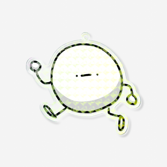 ホログラムアクリルキーホルダー - 100 × 100mm